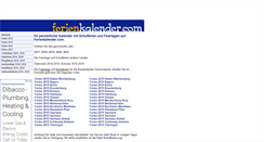 Desktop Screenshot of ferienkalender.com