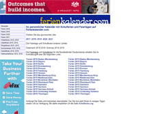 Tablet Screenshot of ferienkalender.com